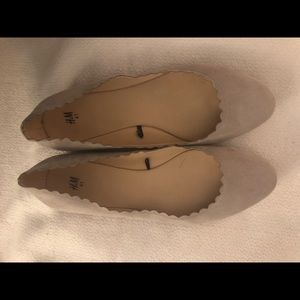 Beige colored flats